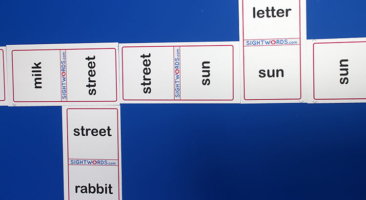 Child Dominoes Your printable  Read Sight Teach Words: word to  sight dominoes Sight Words